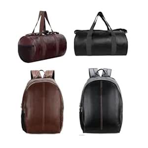 Buy Treggo Premium Leather Bag Combo for Men | 4-Piece Set with 2 ...