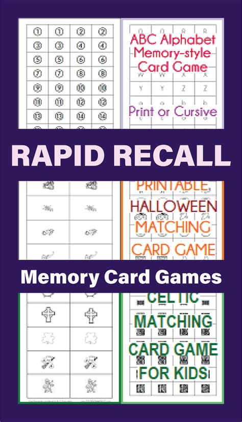 Image result for Memory Recall Games