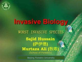 Invasive biology | PPT