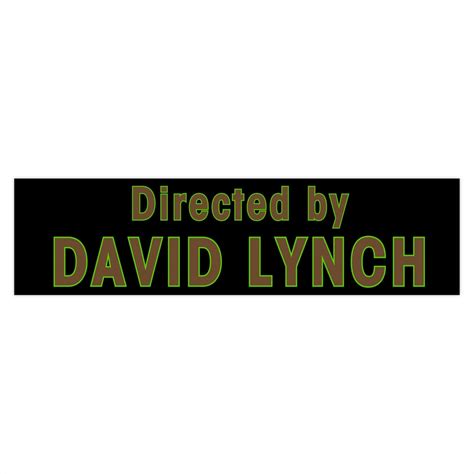 Twin Peaks Fan Gift Directed by David Lynch Twin Peaks Bumper Stickers ...