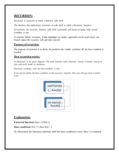 Recursion C Program Poster 的图像结果