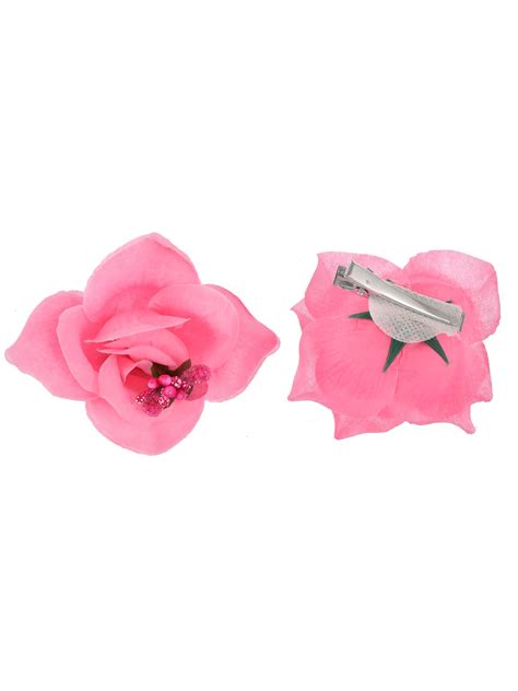 Buy Artificial Baby Pink Rose Flower Hair Accessory for Women Online at ...