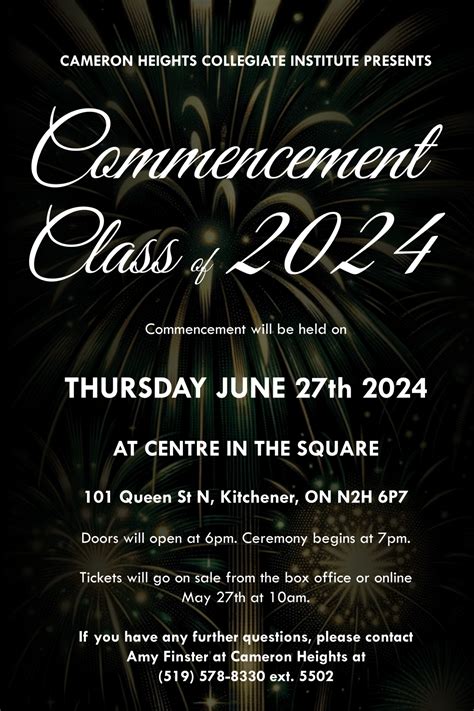 Commencement 2024 (Cameron Heights Collegiate Institute)