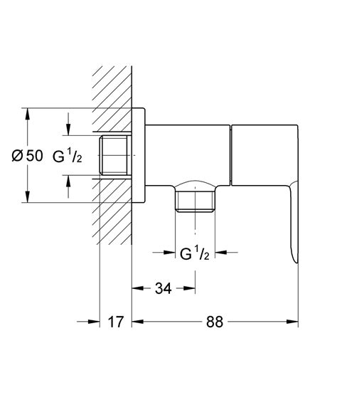 BauEdge Shower valve 1/2″ | GROHE