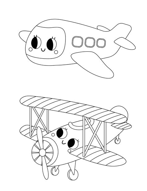 Free Cute Transportation Coloring Pages for Kids