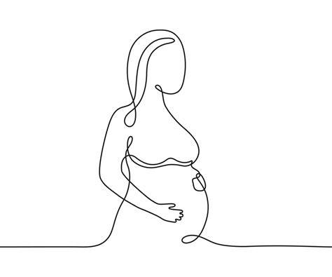 Pregnancy Clip Art Black And White