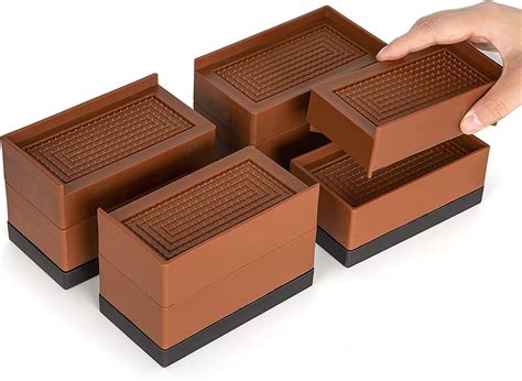 Buy Banqin Bed Risers Heavy Duty Adjustable Furniture Risers 3 Inches ...