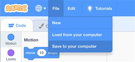 Image result for How to Save Scratch Project to Computer