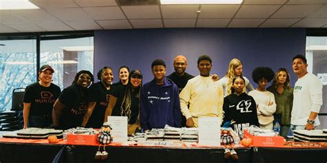 Usher and local organizations donated more than 500 meals to those in need