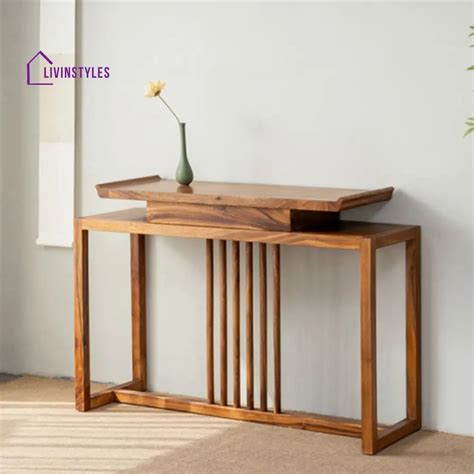 Harsith Solid Wood Living Room Console Table – LivIn Styles