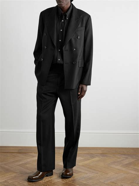 Our Legacy - Borrowed Straight-Leg Pleated Wool Trousers - Black Our Legacy