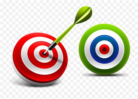 Goals Clipart Bullseye Goals Bullseye - Objective Clipart Png Emoji ...