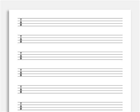 Bass Guitar Blank Sheet Music at Steven Broadnax blog