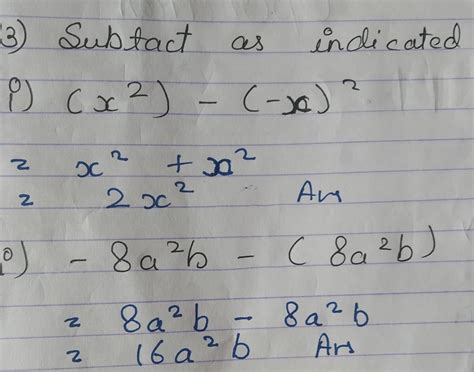 Is this is correct?subtract as indicated - Brainly.in