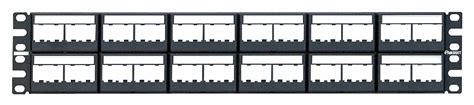 2 Rack Units, 48 Ports, Patch Panel with Labels - 5ZVY2|CPPL48WBLY ...
