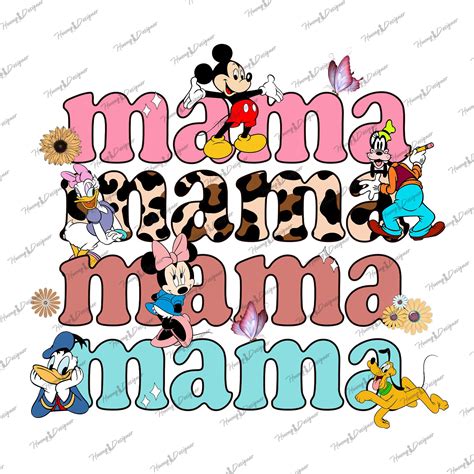 Mama Mouse Png, Happy Mother's Day Png, Mouse and Friend Png, Mama Life ...
