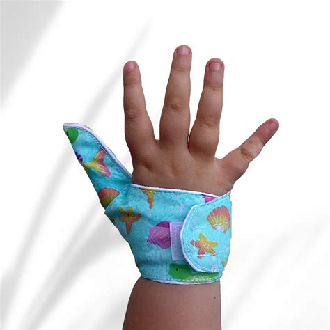 Fabric Thumb Sucking Guard. A Glittery Sea Life Glove to Help - Etsy Canada