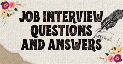 Job Interview Questions and Answers 的图像结果