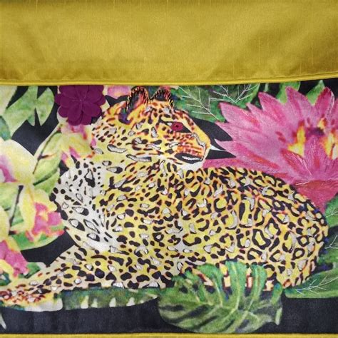 Multi color Embroidered Jungle Look Designer Cushion Covers by HOMIEKART.