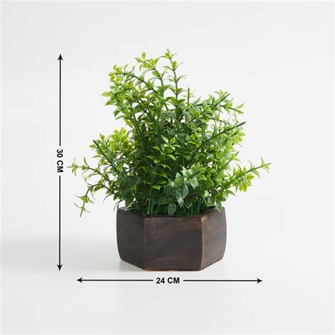 Buy Fiesta Artificial Plant in Wooden Pot from Home Centre at just INR ...