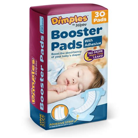 Buy Dimples Booster Pads, Baby Diaper Doubler with Adhesive - Boosts ...