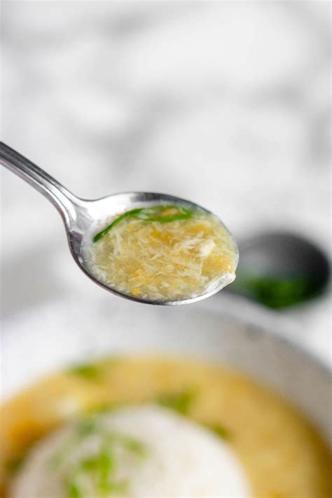 Homemade Vegetarian Egg Drop Soup Recipe - Piper Cooks