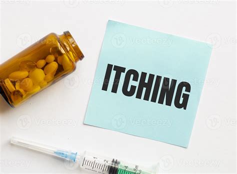 itching word with syringe and pills 14903694 Stock Photo at Vecteezy