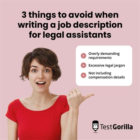 How to write effective legal assistant job descriptions - TG