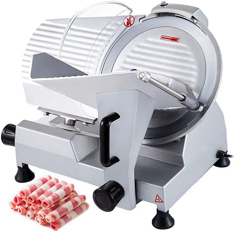 VEVOR Commercial Meat Slicer 10 inch,Electric Food Slicer 240W,Frozen ...