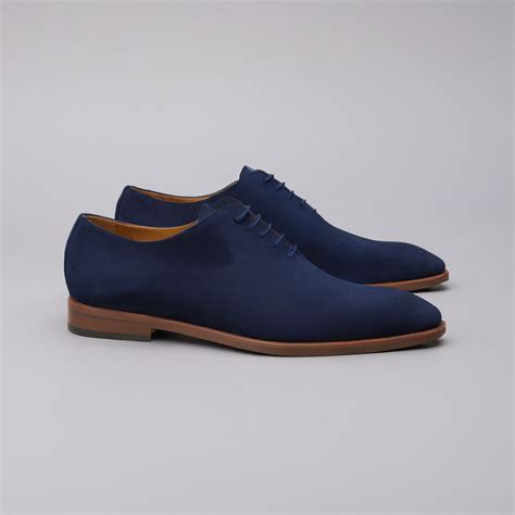 Blue Suede Leather Nandes Oxford Shoes – Costoso Italiano