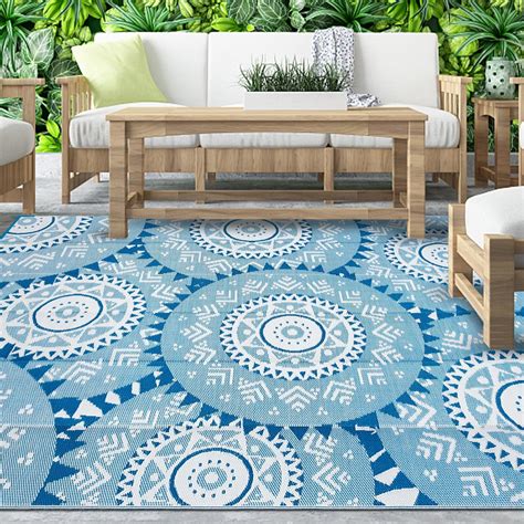 Amazon.com: Alfolo Outdoor Patio Rug,Plastic Straw Waterproof Outdoor ...