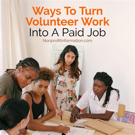 Paid Volunteer Work Jobs