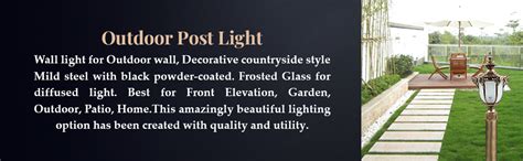 Prop It Up Traditional Outdoor Gate Lights Cast Aluminium Unbreakable ...