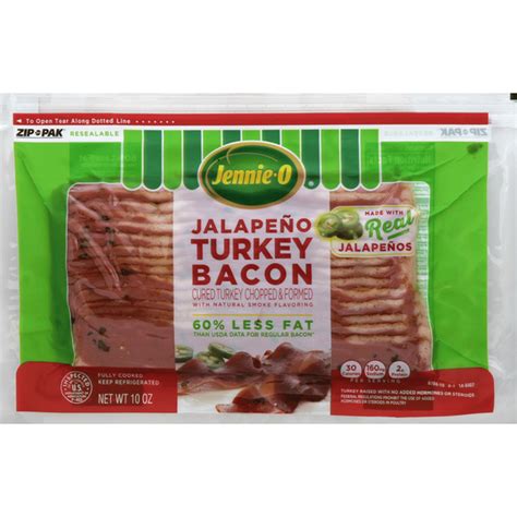 Jennie-O Turkey Bacon, Jalapeno (10 oz) Delivery or Pickup Near Me ...