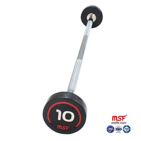 Fix Straight Barbell TPR Coated — MSFFIT