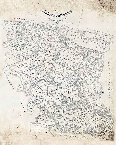 Anderson County Tx Map
