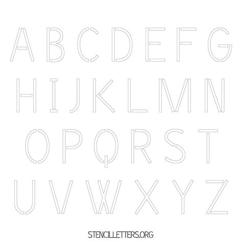 Printable Paper Letter Stencils