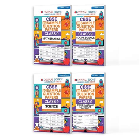 Oswaal CBSE Sample Question Papers English, Mathematics, Science ...