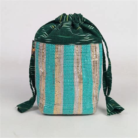 Upcycled Handwoven Potli Bag (P0126-005) PS_W – reCharkha - The ...