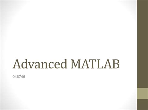 Image result for Advanced MATLAB Tutorials