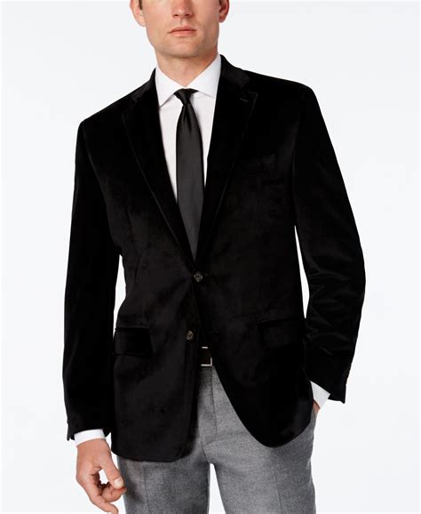 Lauren Ralph Lauren Men's Classic-Fit Velvet Sport Coat | Black sport ...