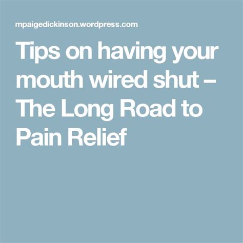 Tips on having your mouth wired shut | Mouth, Jaw surgery, Liquid diet