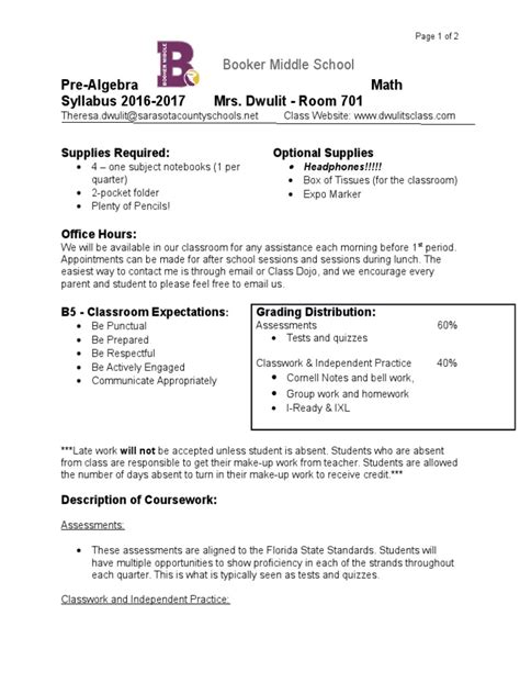 Image result for Pre-Algebra Course Outline