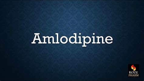 Amlodipine Pronunciation, How to say Amlodipine - YouTube