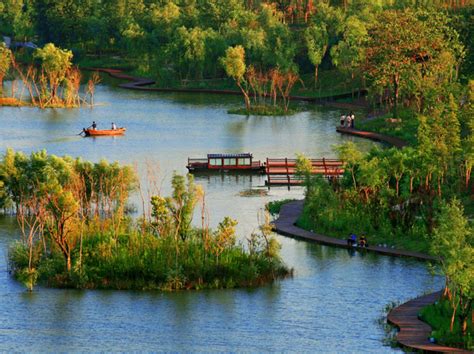 中国最大的城市湿地--潍坊市白浪河湿地公园