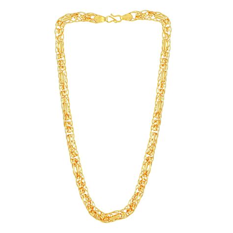 MEENAZ Chain for Men Boys Husband gents boyfriend Stylish golden Chain ...