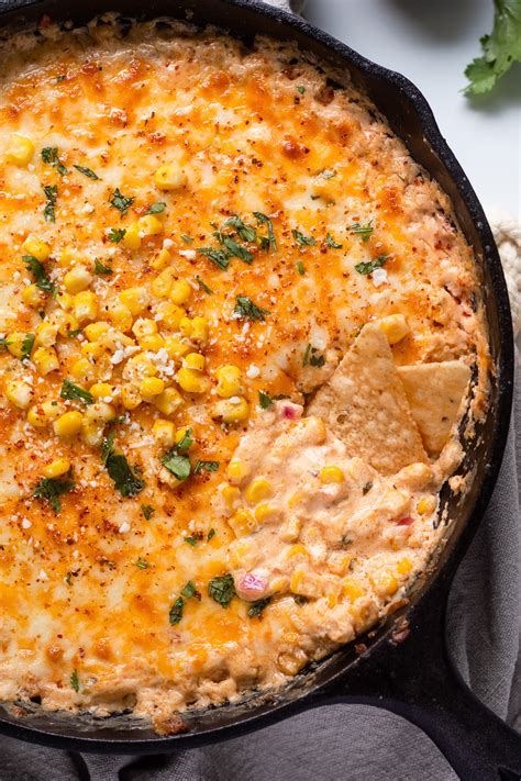 Cheesy Skillet Mexican Street Corn Dip - Our Balanced Bowl