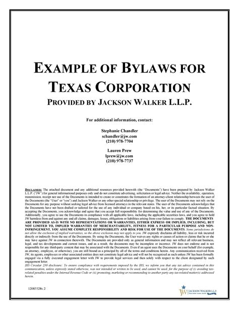 50 Simple Corporate Bylaws Templates & Samples ᐅ TemplateLab