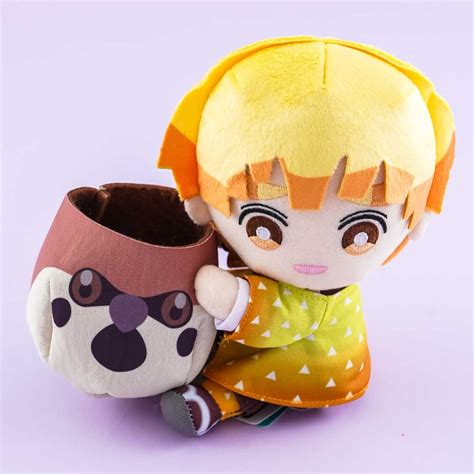 Demon Slayer Plushie With Storage Holder - Zenitsu Agatsuma / Medium ...