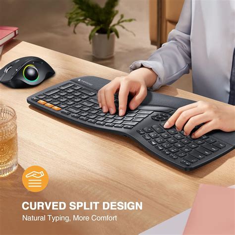 Buy ProtoArc Wireless Ergonomic Keyboard, EK01-NL Ergo Split Keyboard ...